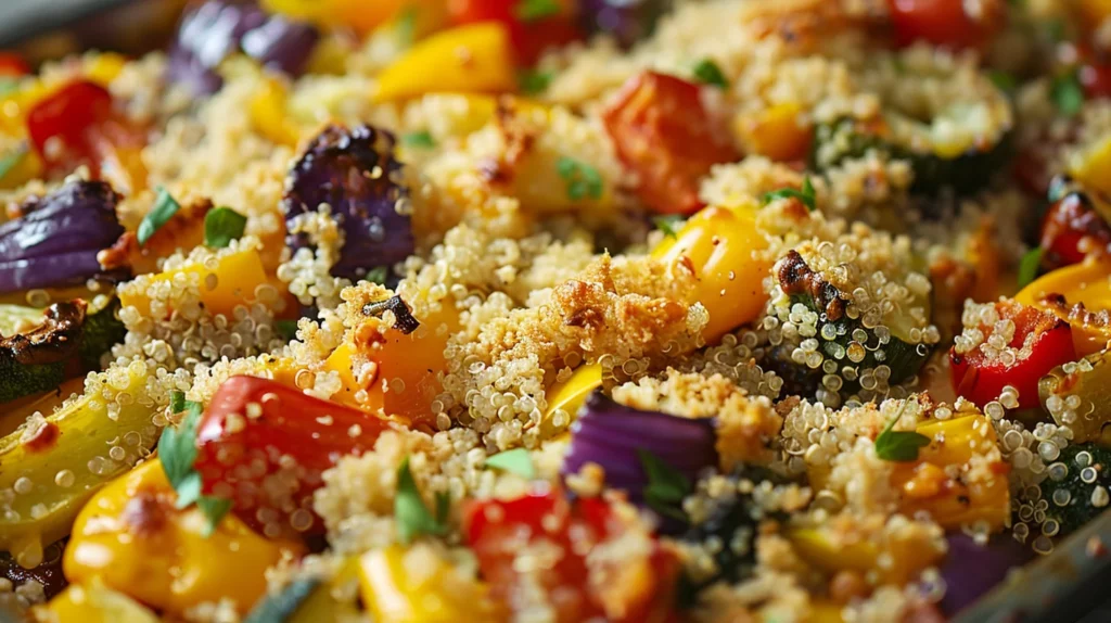 Roasted Veggie & Quinoa Casserole