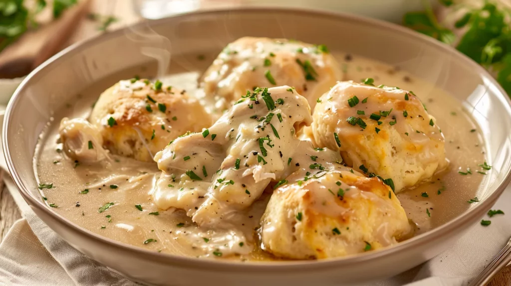 Slow Cooker Chicken & Dumplings