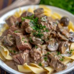 Venison & Mushroom Stroganoff