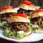 Venison Sliders with Caramelized Onions
