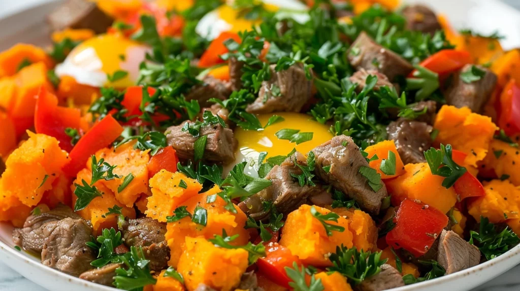 Venison & Sweet Potato Hash