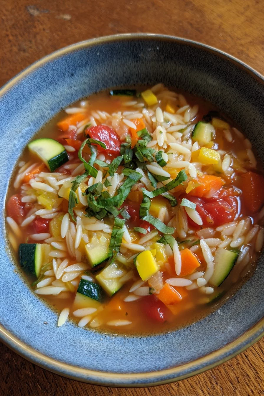 Vegetable Orzo Soup