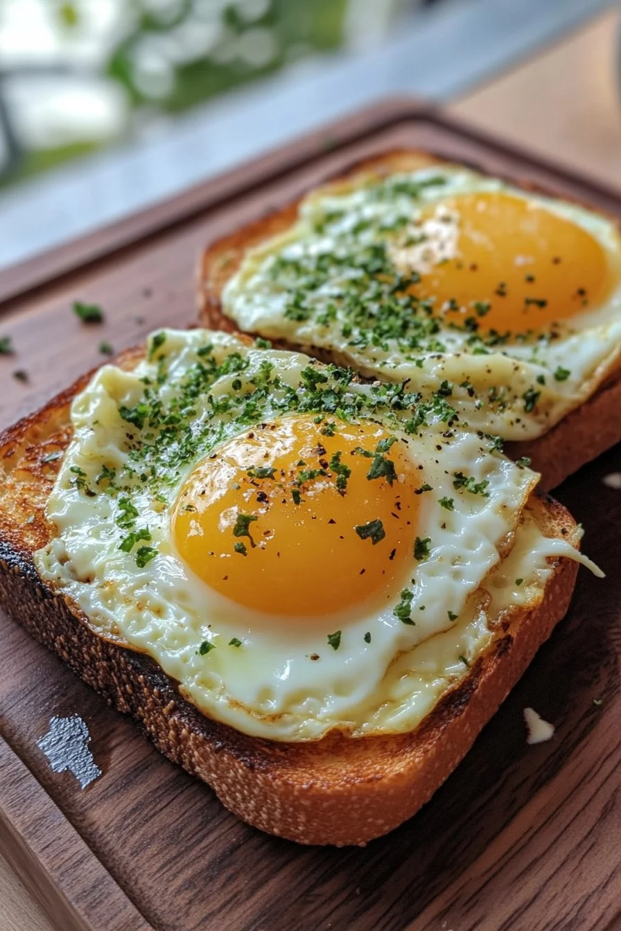 Air Fryer Egg and Cheese Toast