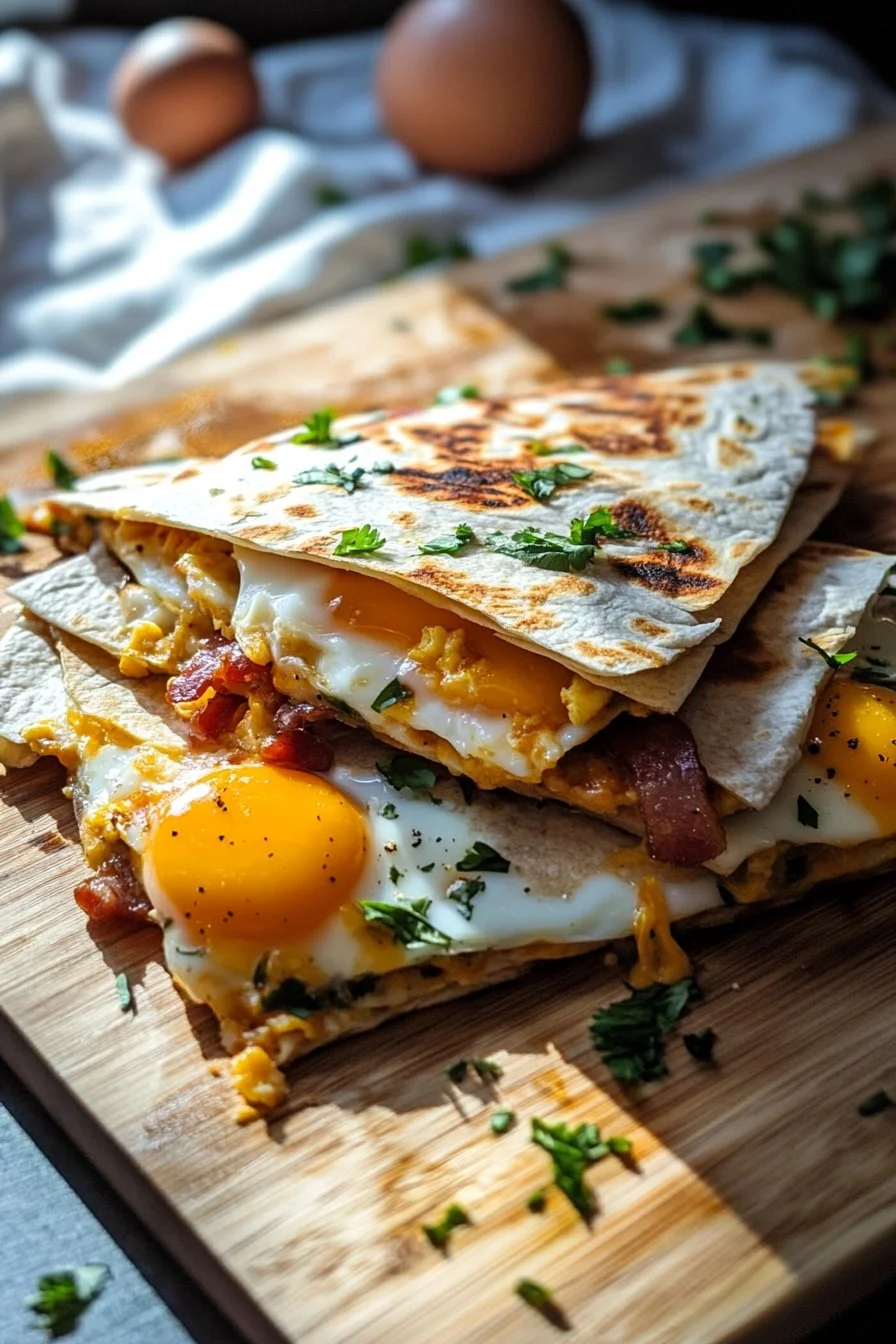 Bacon, Egg, and Cheese Breakfast Quesadilla