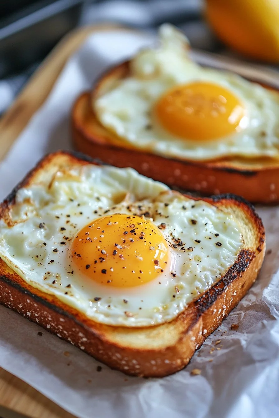 Air Fryer Egg and Cheese Toast