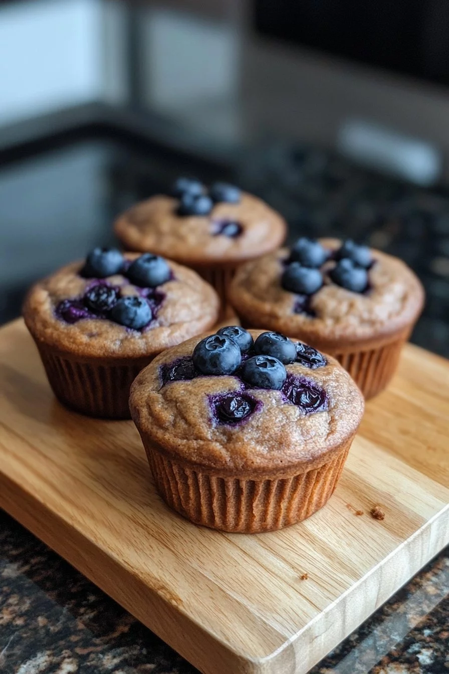 Homemade Blueberry Protein Muffins