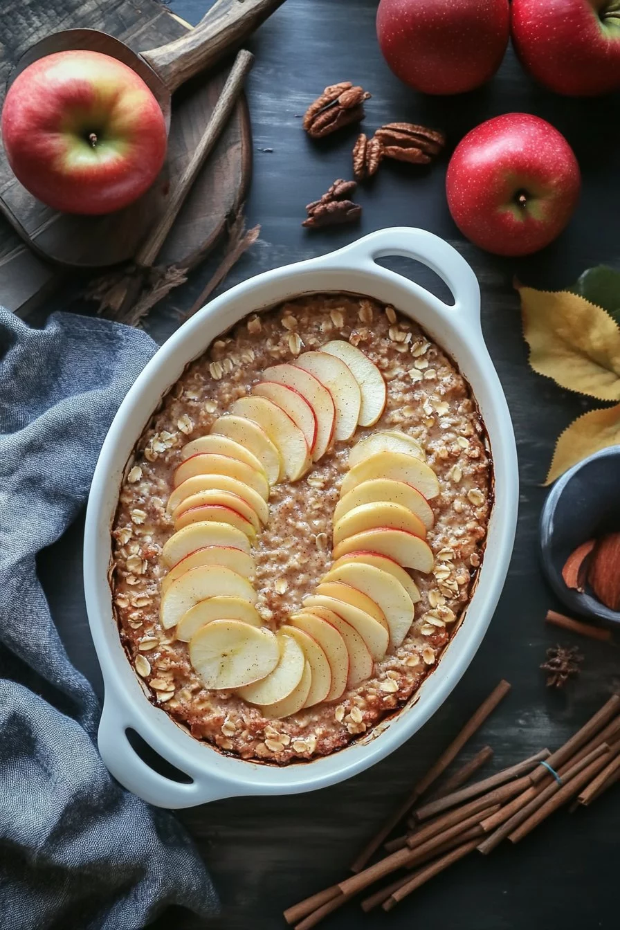 Amish-Style Apple and Cinnamon Baked Oatmeal