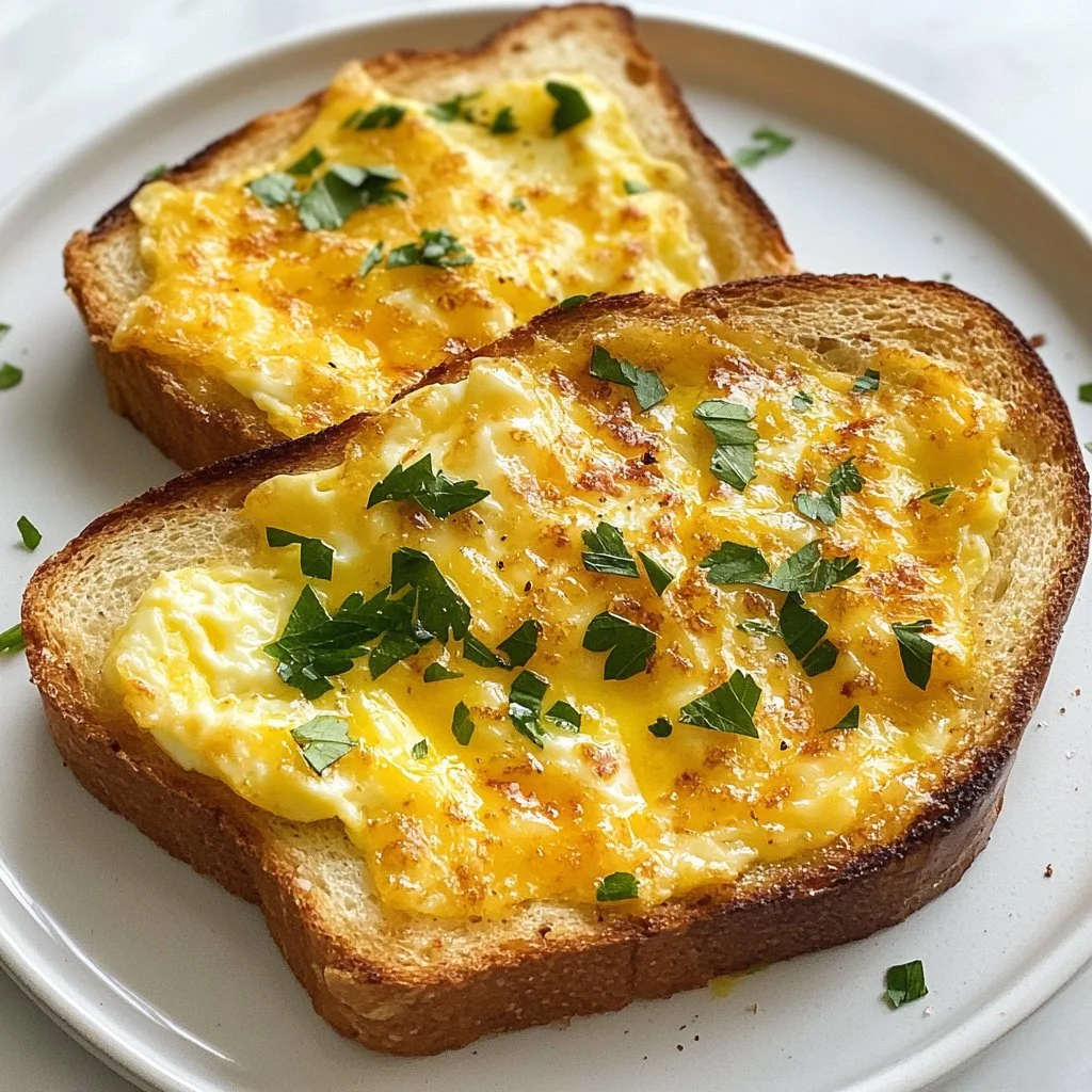 Cheesy Egg Toast Easy Breakfast Idea Cheesy Egg Toast Easy Breakfast Idea
