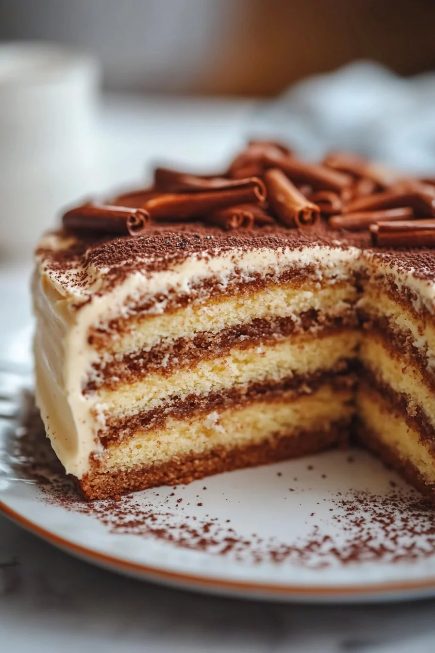Cinnamon Swirl Protein Cake