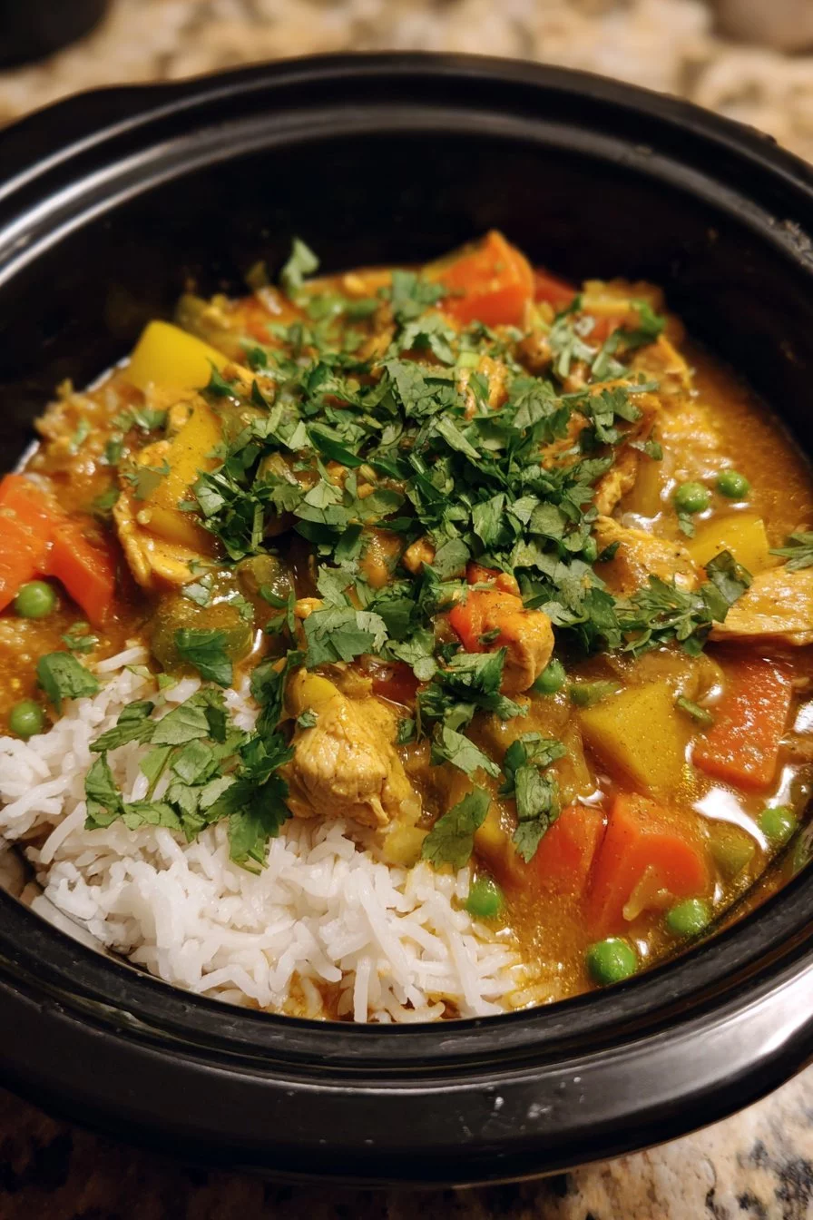 Crockpot Coconut Curry Chicken