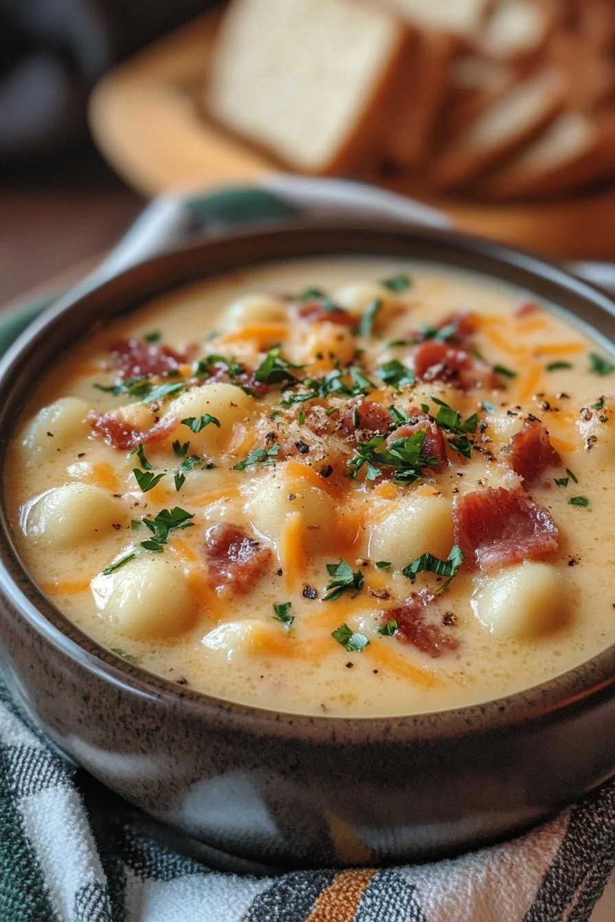 Bacon Cheddar Gnocchi Soup – A Rich and Creamy Comfort Meal