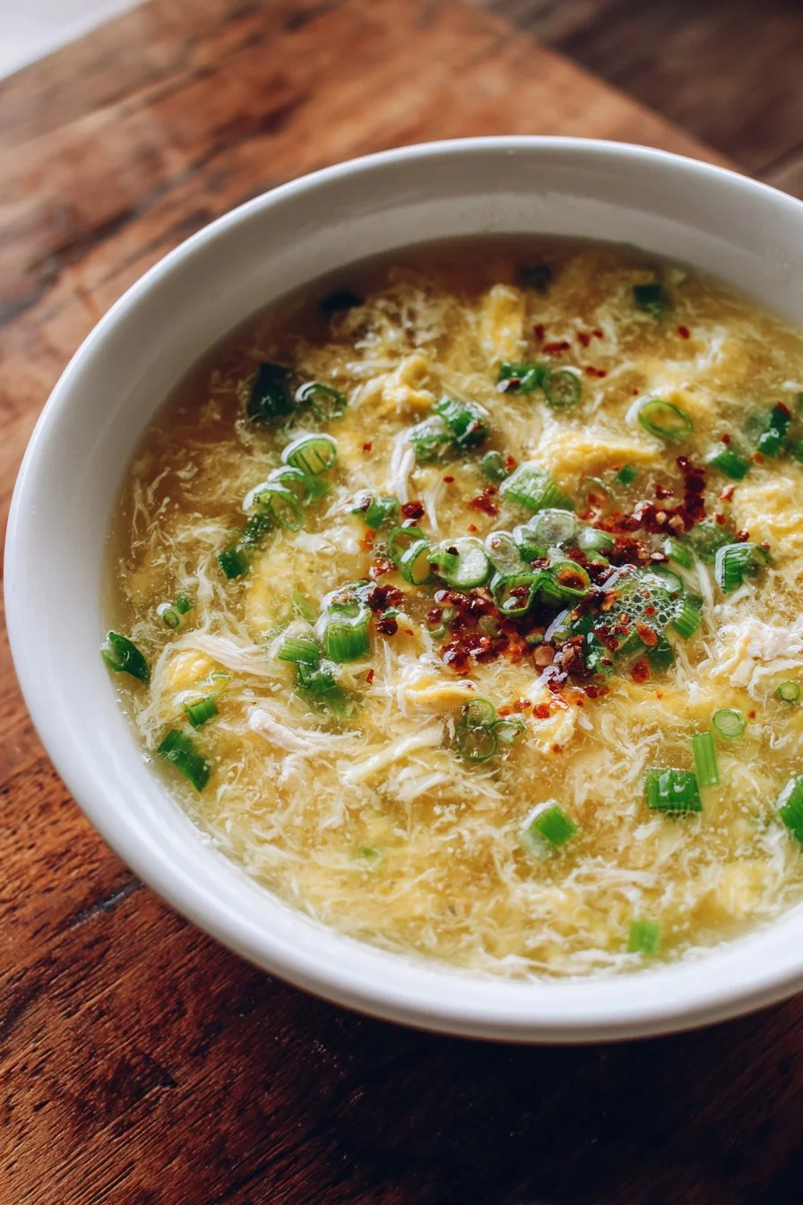 Homemade Egg Drop Soup (Keto & Gluten Free)
