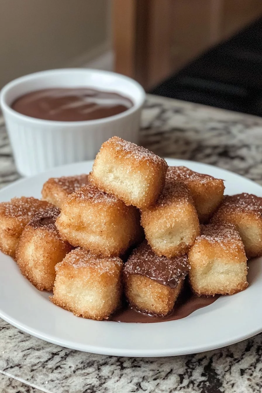 Homemade Churro Bites with Nutella