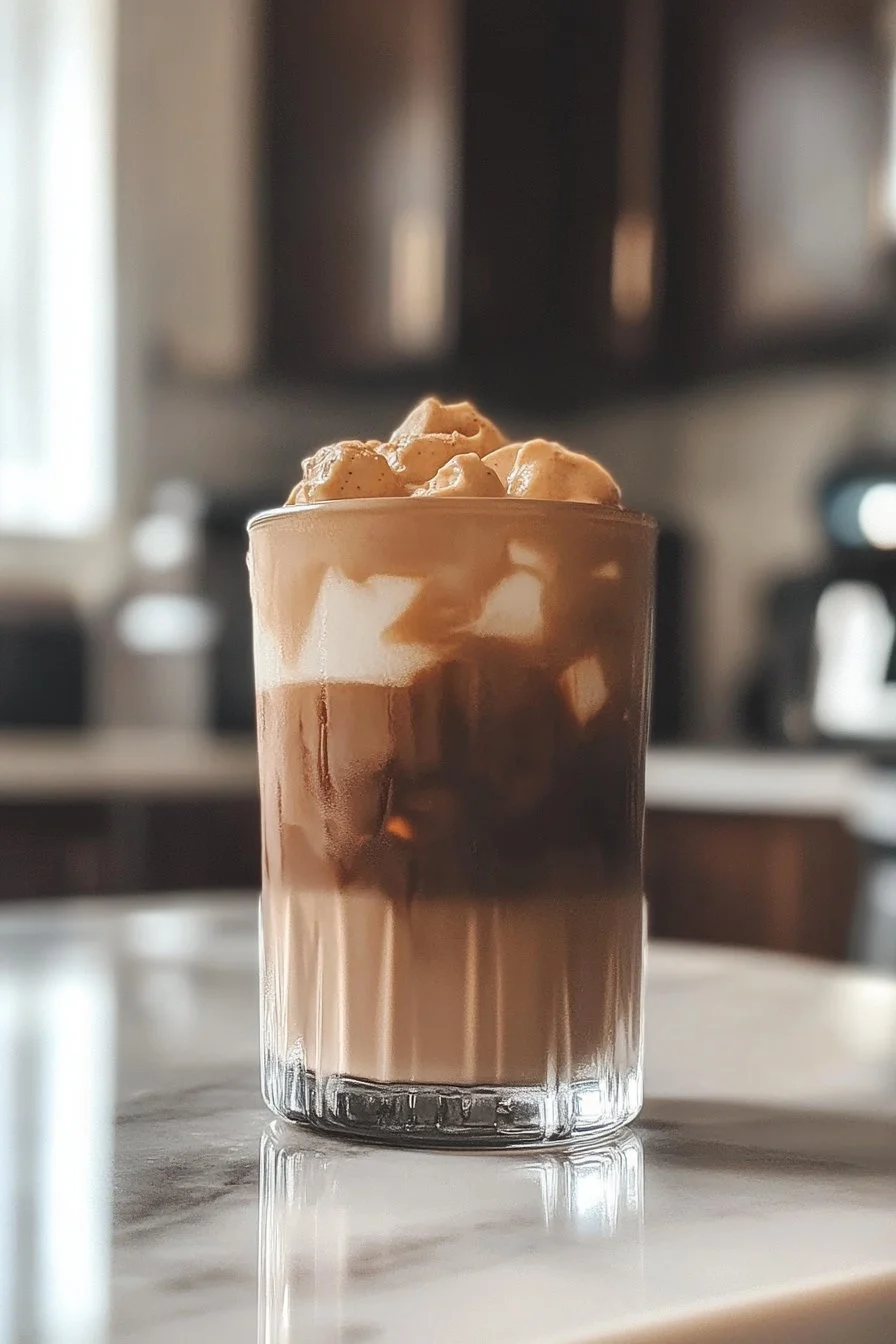 Chocolate Peanut Butter Iced Coffee