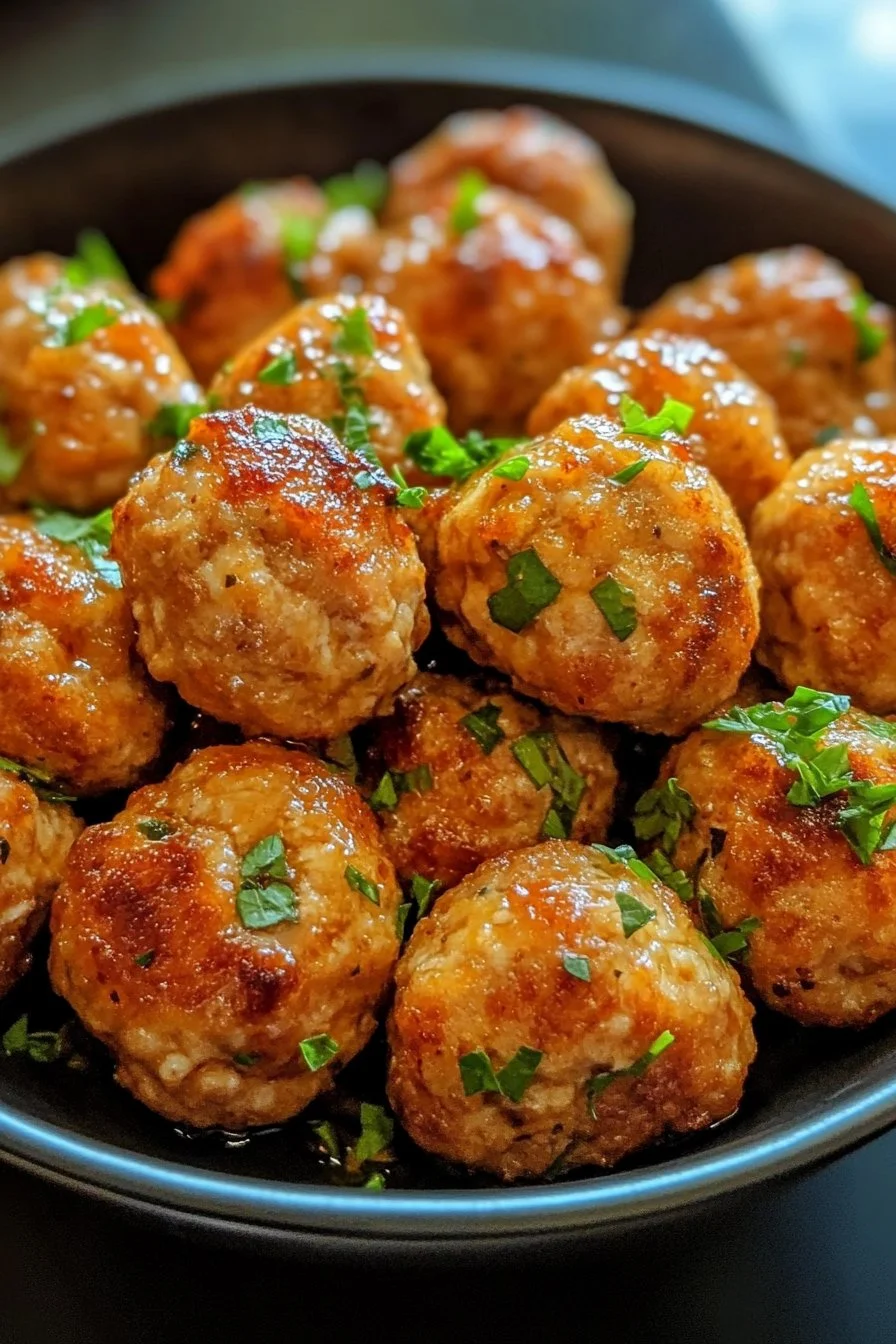 Air Fryer Chicken Meatballs