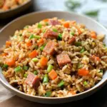 Delicious 30-minute Spam Fried Rice served in a bowl