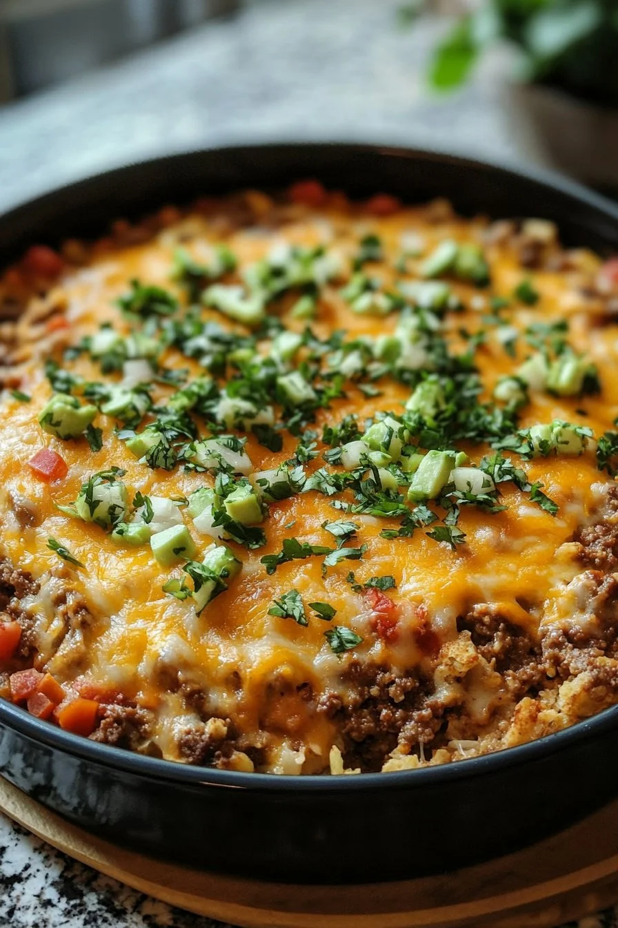 Crockpot Taco Casserole
