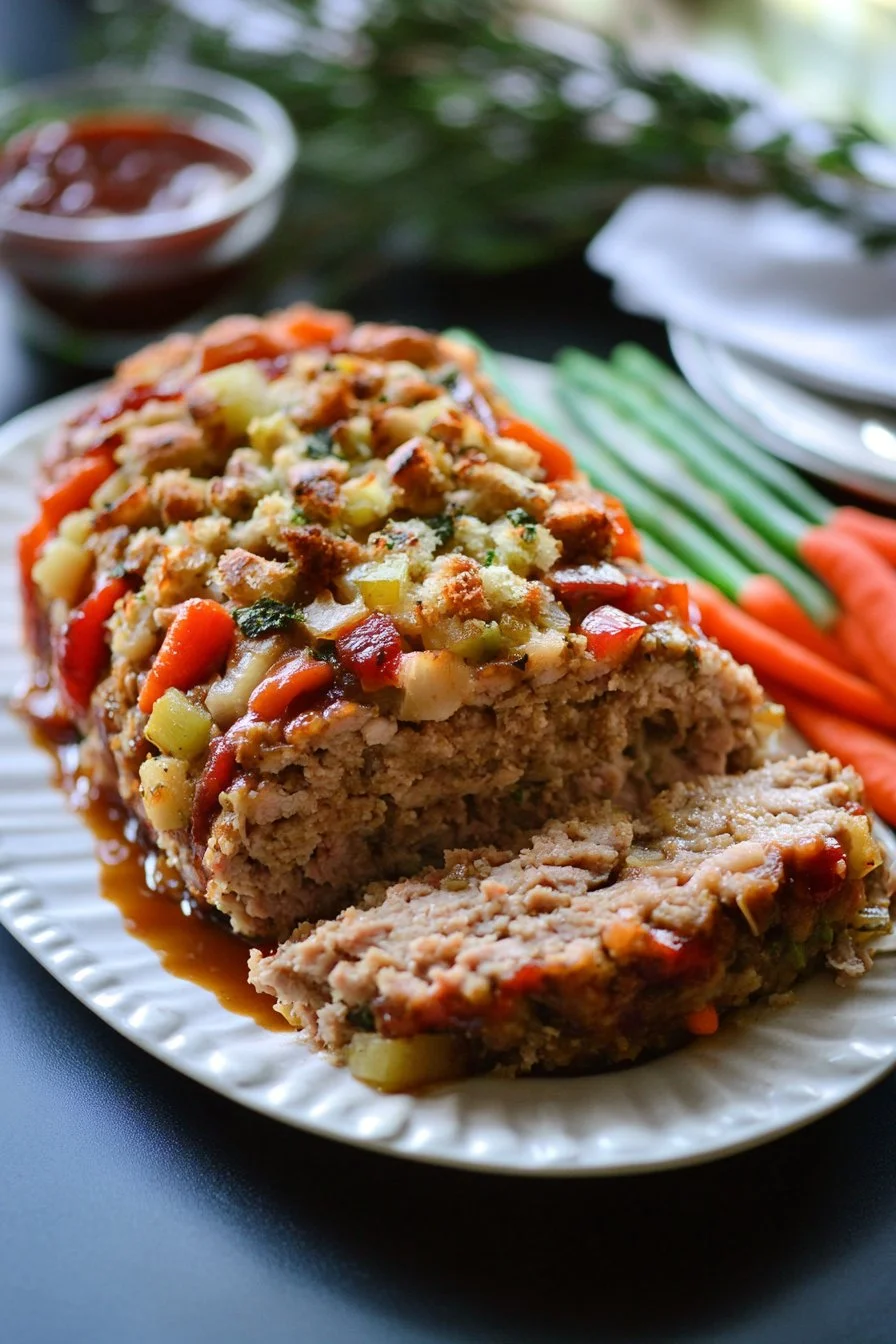 Homemade Turkey Stuffing Meatloaf