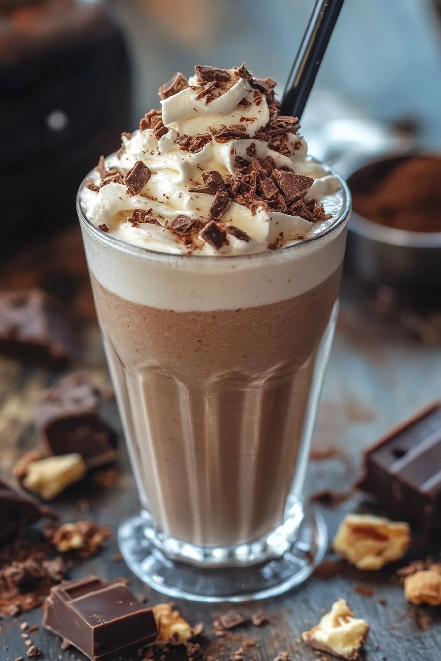 Brownie milkshake.