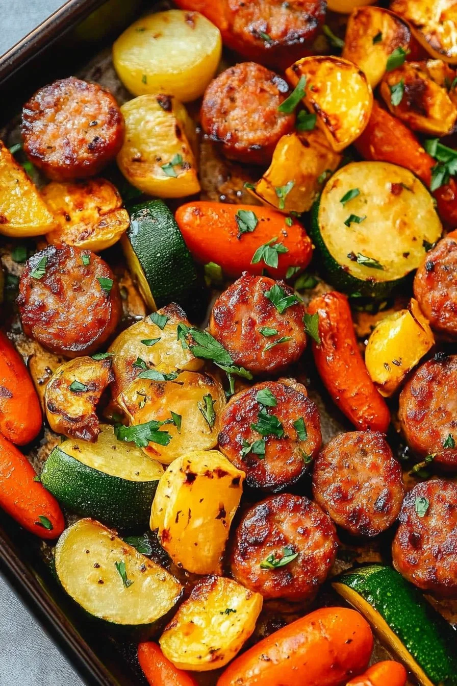 Sheet Pan Sausage and Veggies