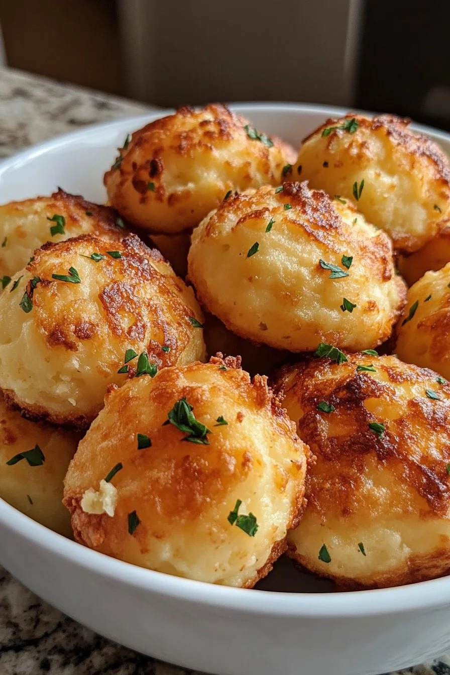 Cheesy Mashed Potato Puffs