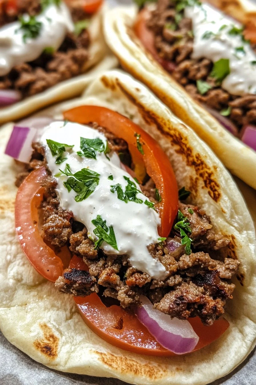 Delicious Ground Lamb Gyros
