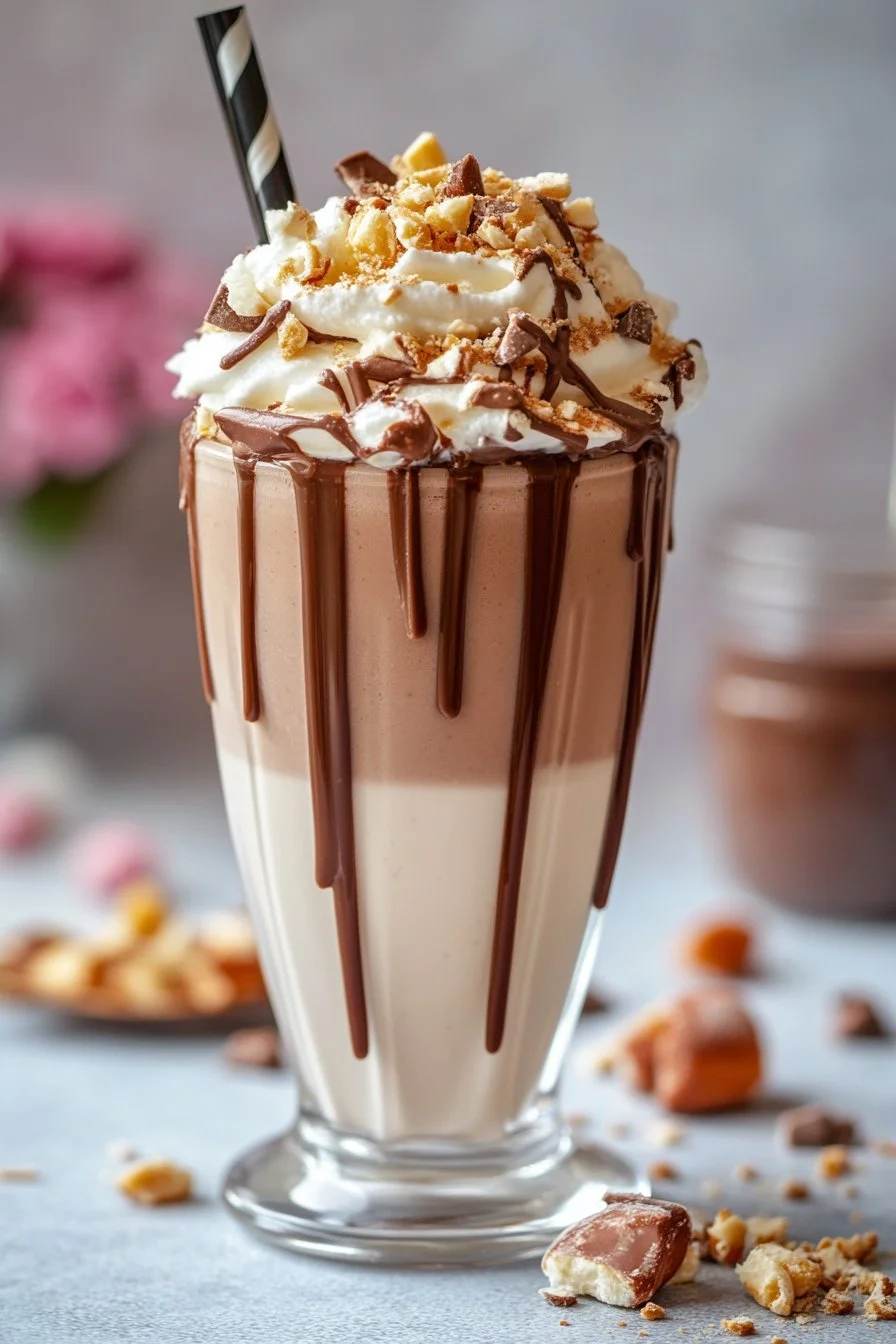 Homemade Kinder Bueno Milkshake