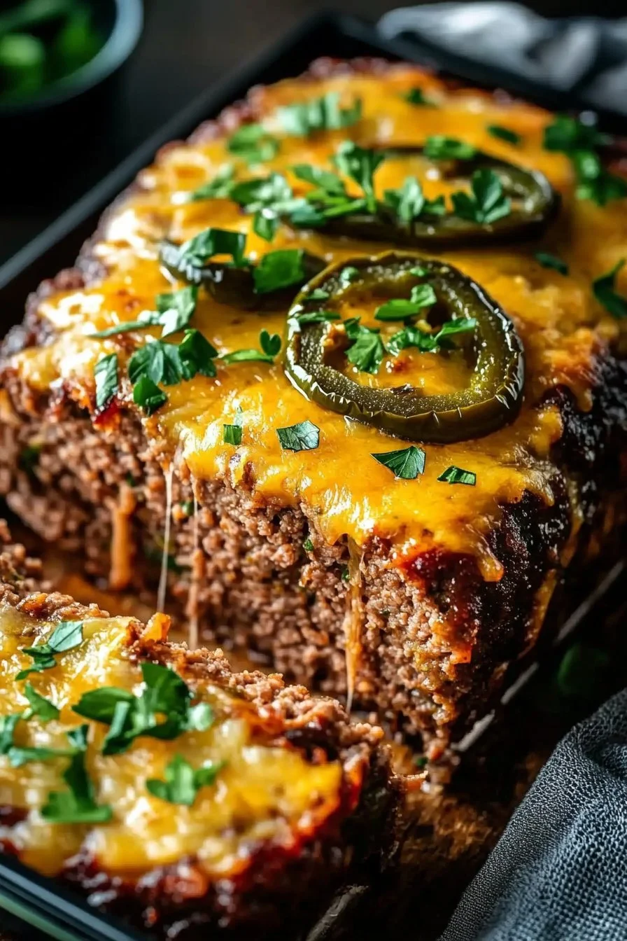 Keto Jalapeño Cheddar Meatloaf: Spicy, Cheesy, and Low-Carb Comfort