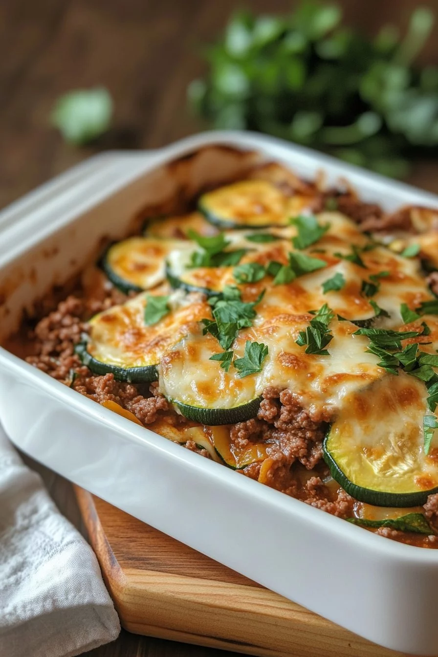Ground Beef Zucchini Casserole