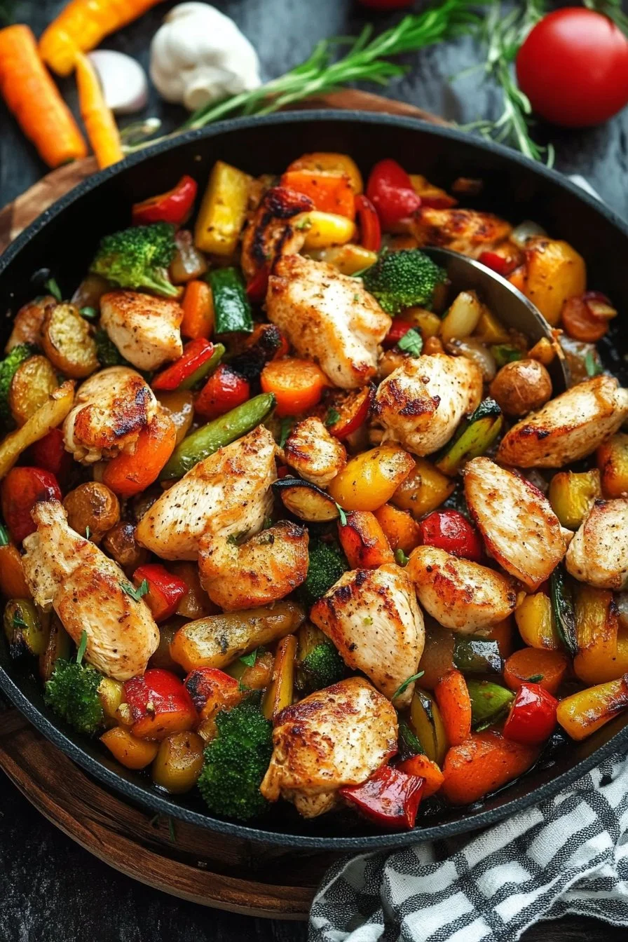 Chicken and Vegetables Skillet
