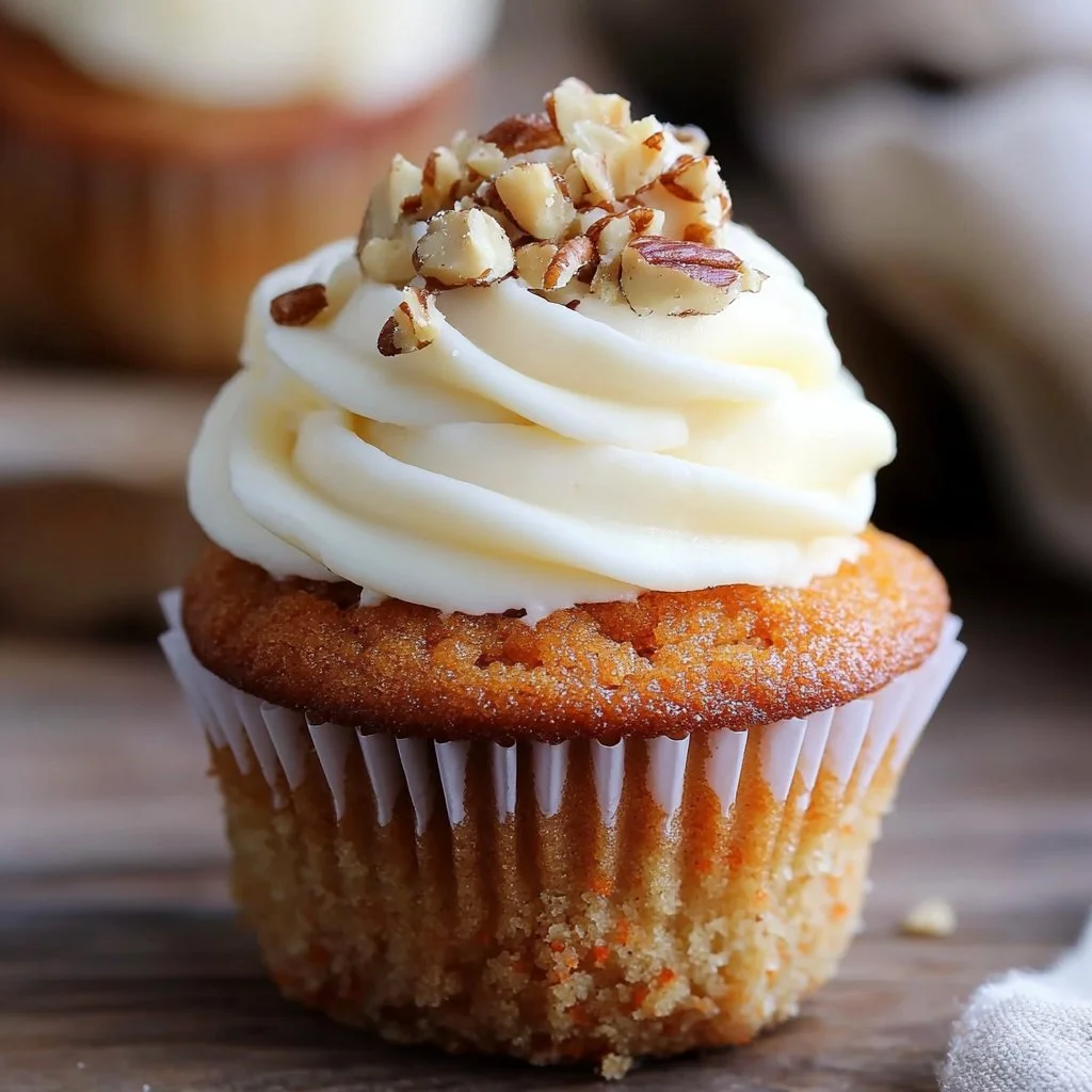 Delicious carrot cake for two on a rustic wooden table