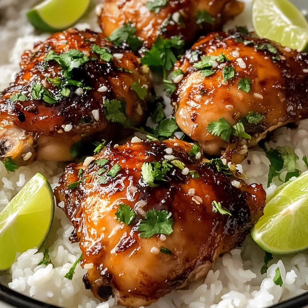 Delicious serving of coconut rice garnished with herbs and served in a bowl.