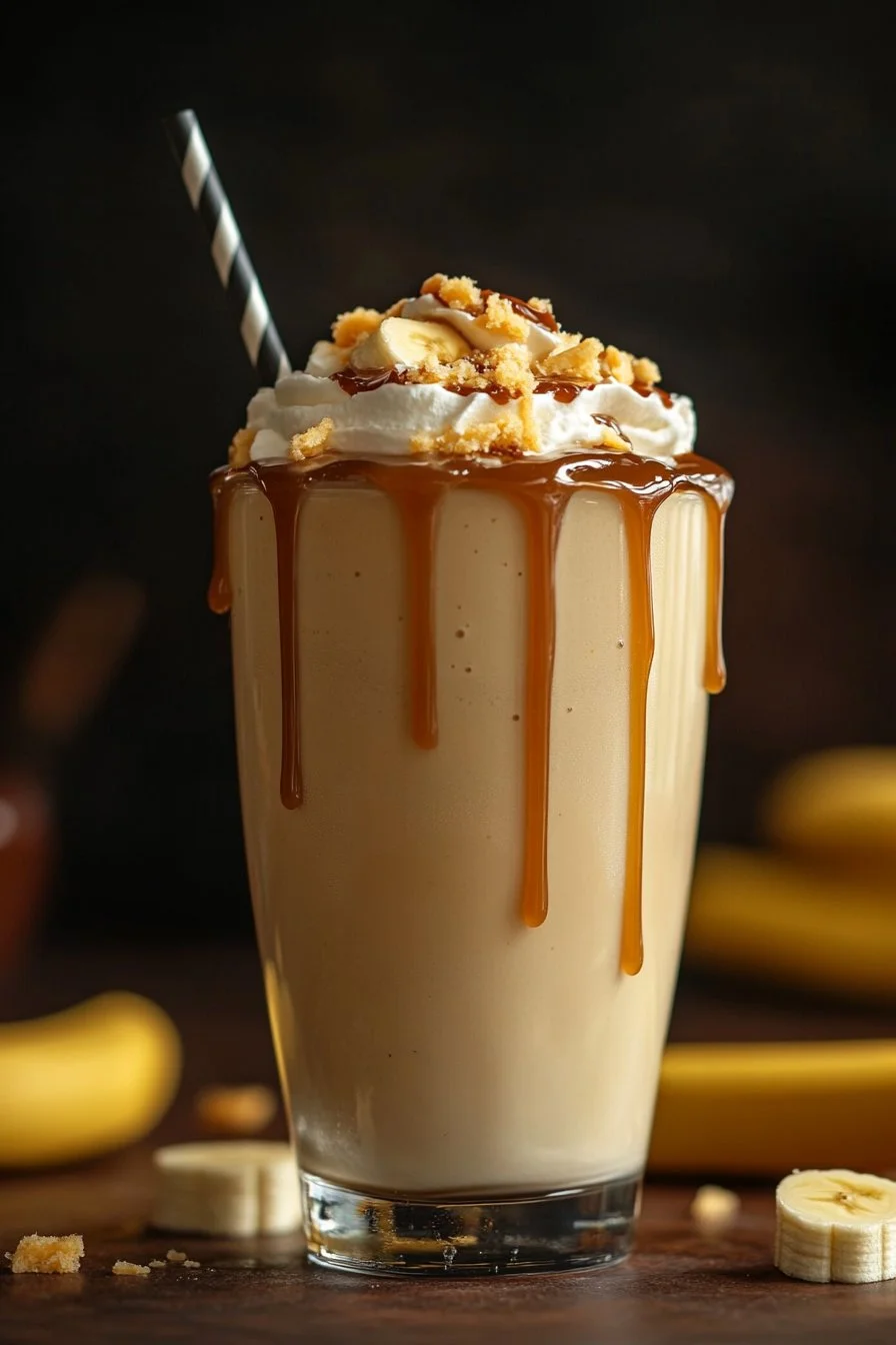 Salted Caramel Banana Milkshake