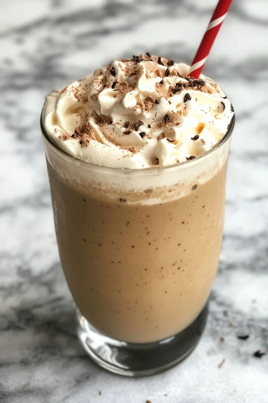 DIY vanilla bean frappe