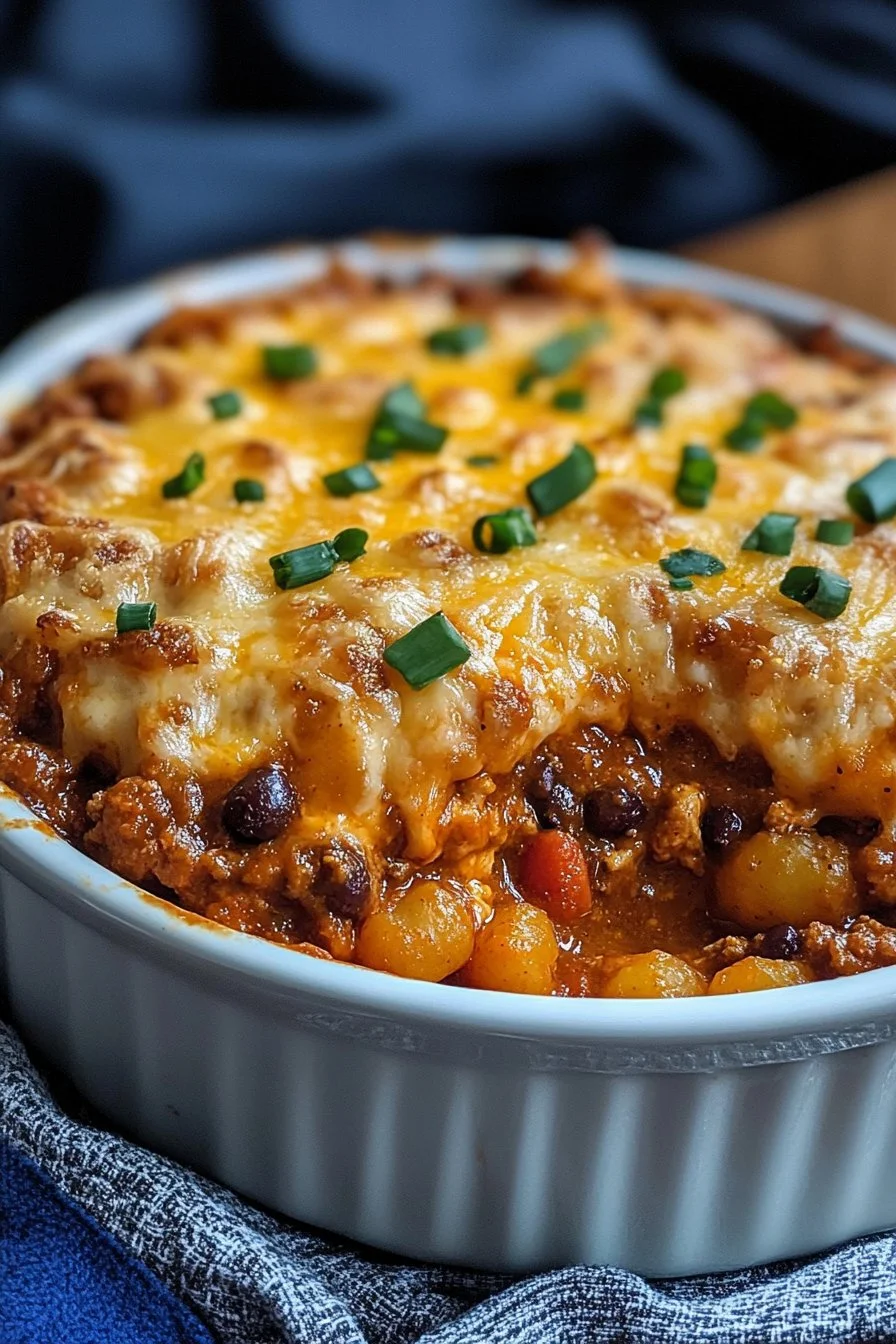 Chili Cheese Tater Tot Casserole: A Family Favorite Dish!