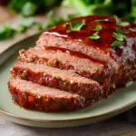 Delicious Jamie Oliver Turkey Meatloaf served with vegetables