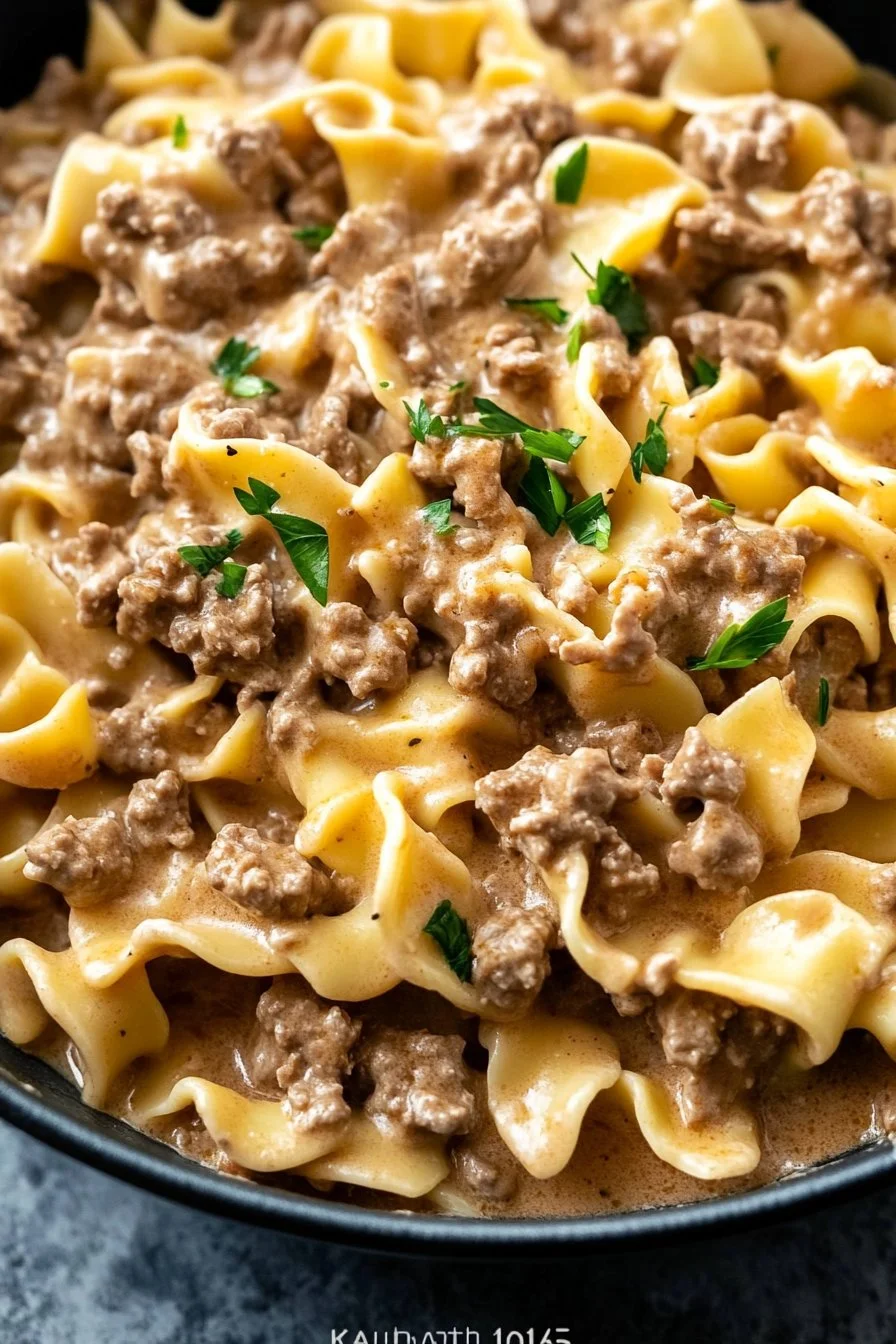 Ground Beef Stroganoff