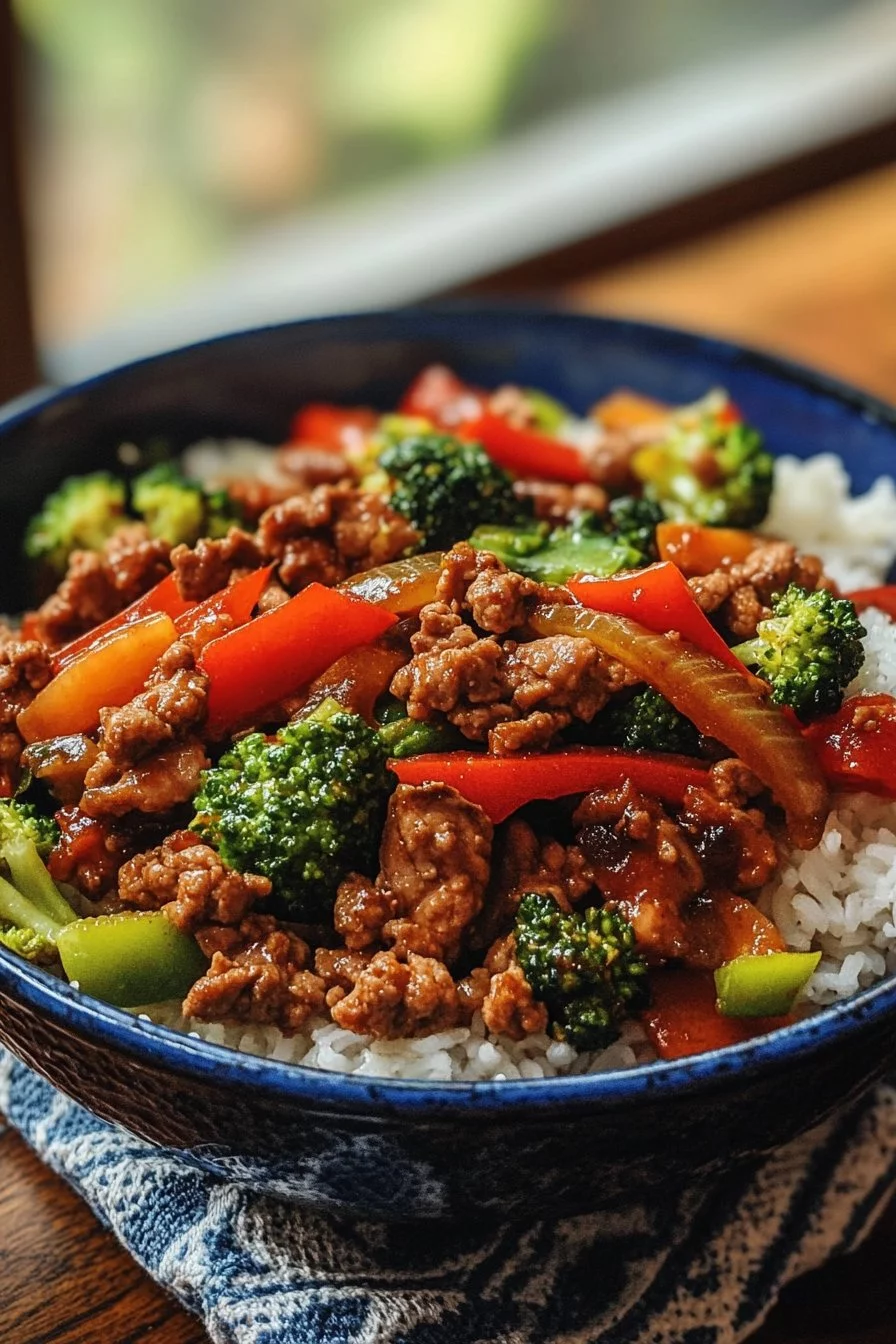 Ground Turkey Teriyaki Stir Fry Recipe