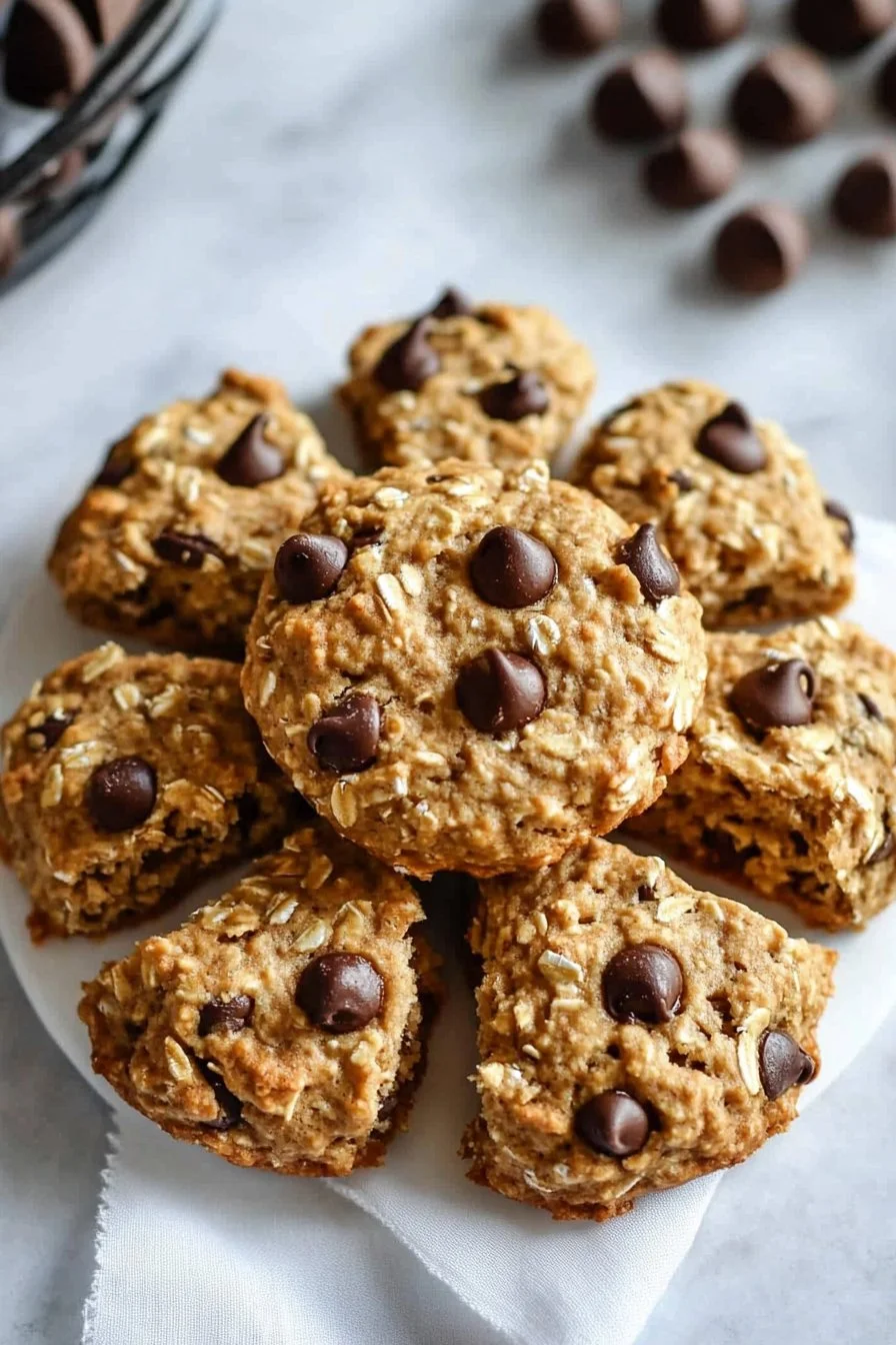 Chocolate Chip Peanut Butter Oatmeal Scones