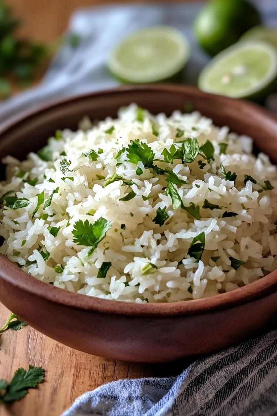 Cilantro Lime Rice (Rice Cooker)