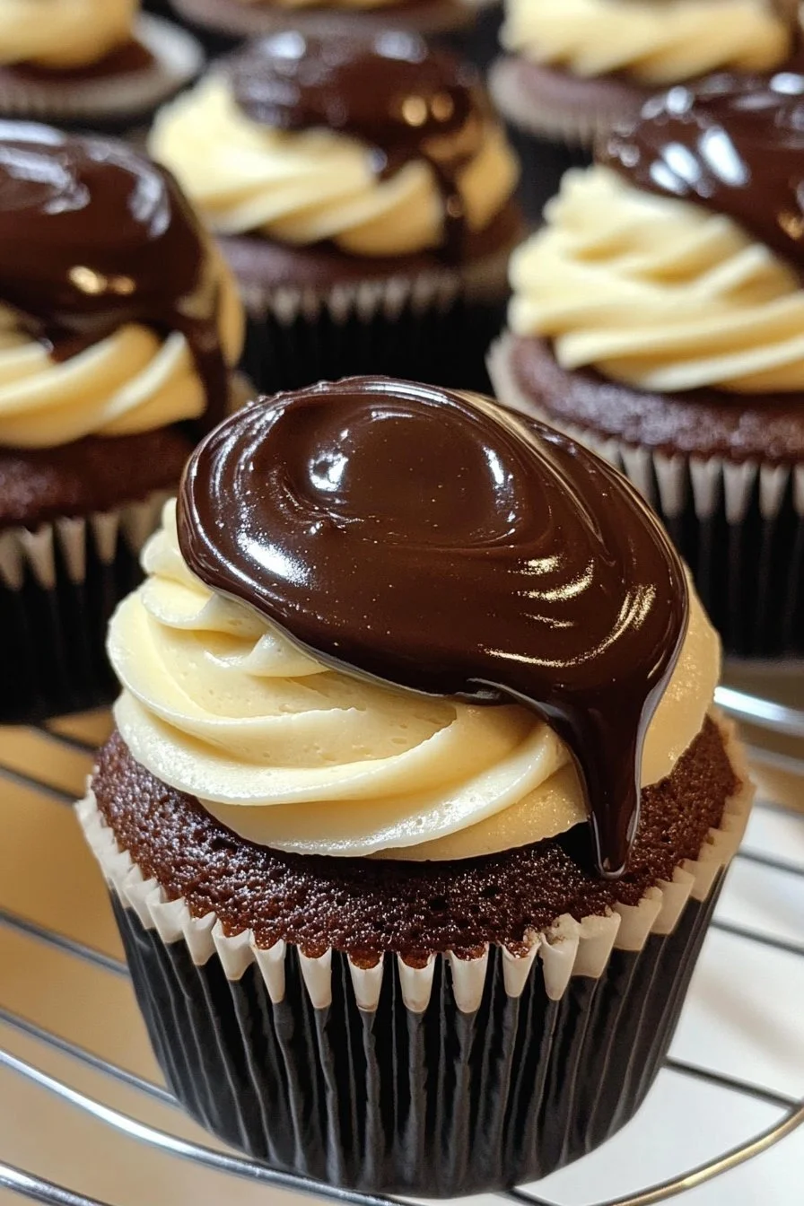 Boston Cream Cupcakes