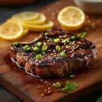 Delicious venison steak served with herbs and sides, showcasing mouth-watering recipes