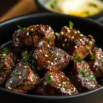 Juicy air fryer venison steak cooked to perfection