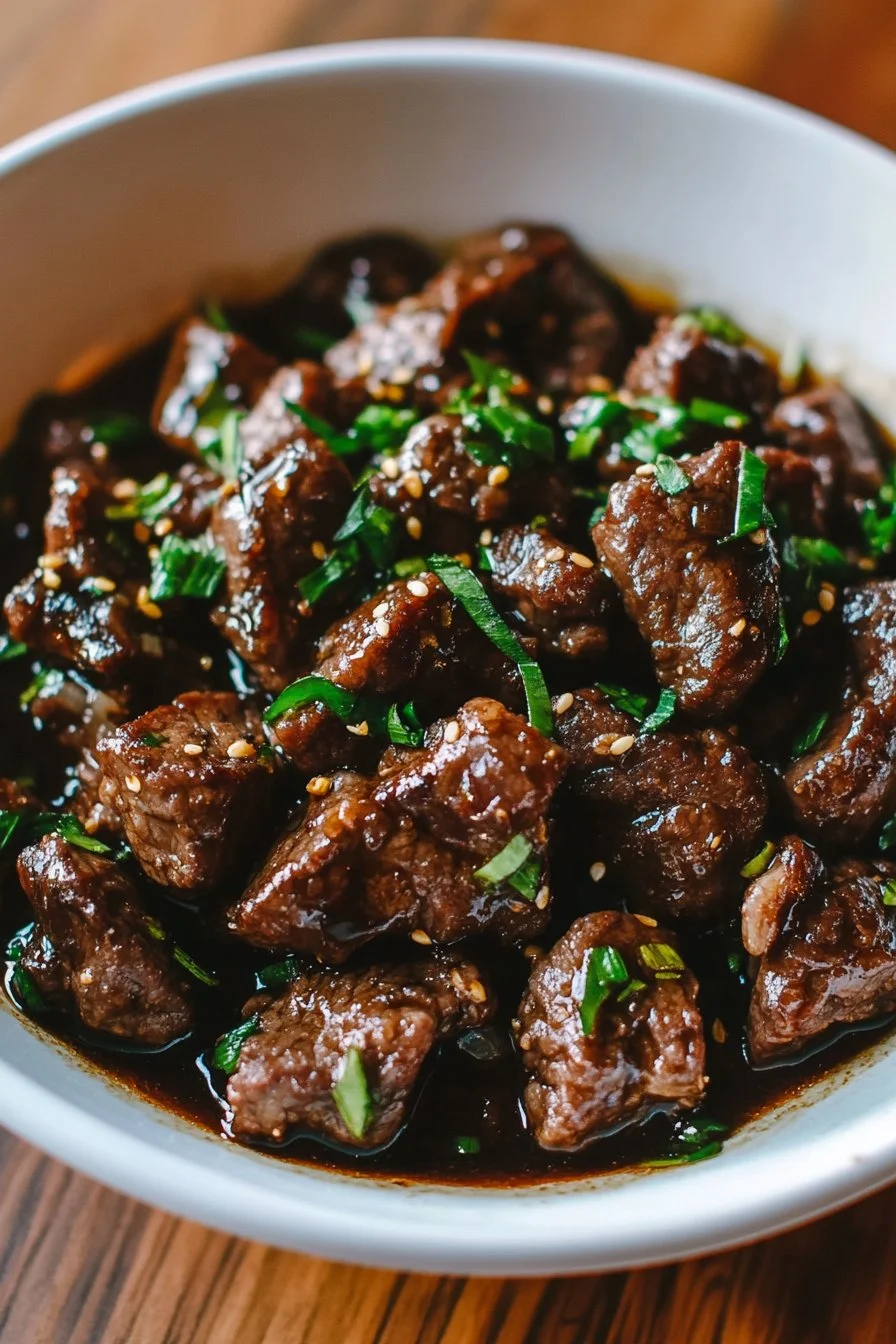 Beef with Garlic Sauce