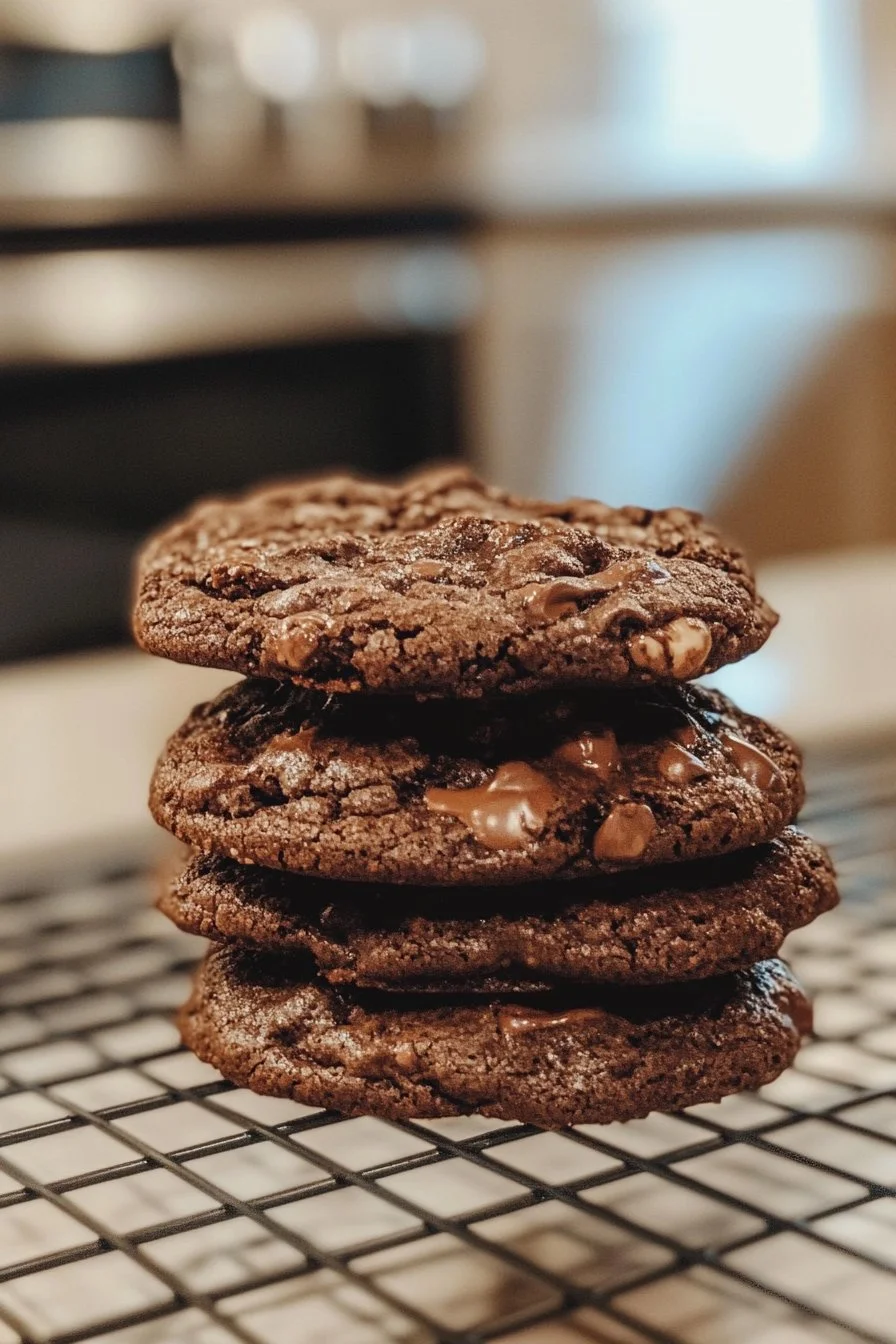 Chewy Sourdough Brownie Cookies