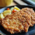 Delicious chicken-fried venison steak served with sides.