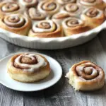 Soft and fluffy cinnamon rolls made with fresh milled flour