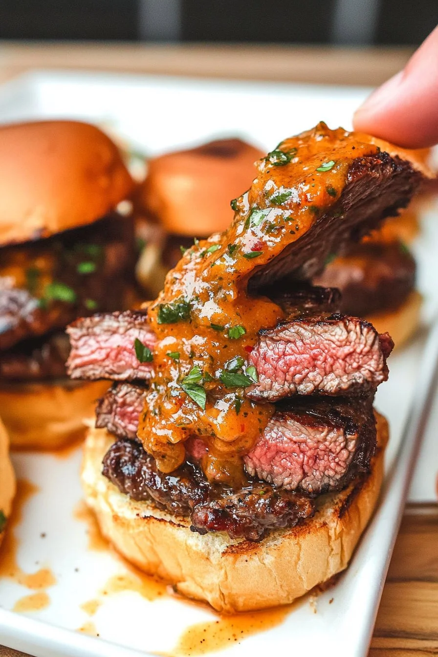 Cowboy Butter Steak Sliders