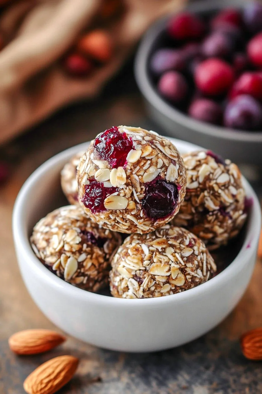 Cranberry Almond Energy Bites