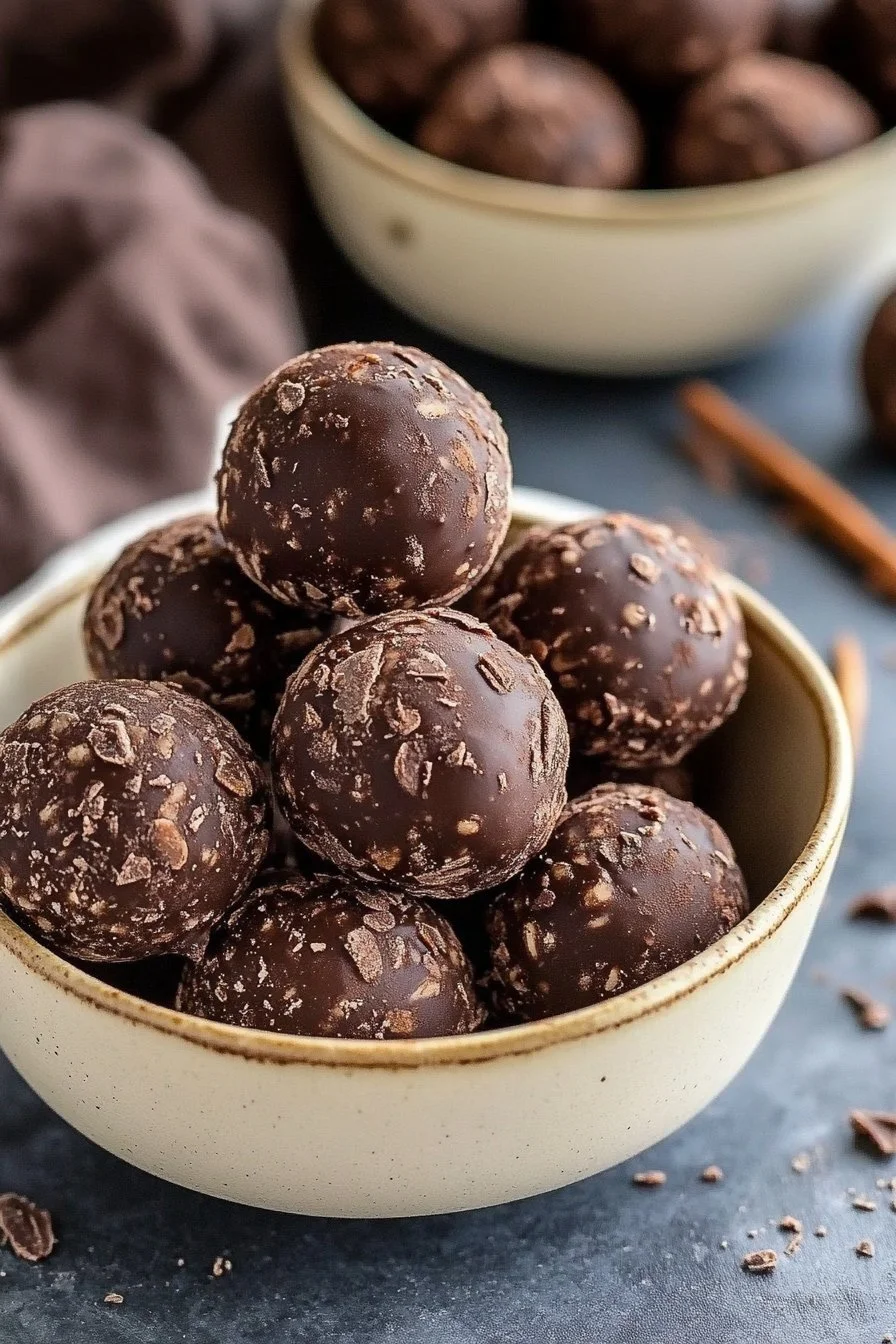 Dark Chocolate Protein Balls